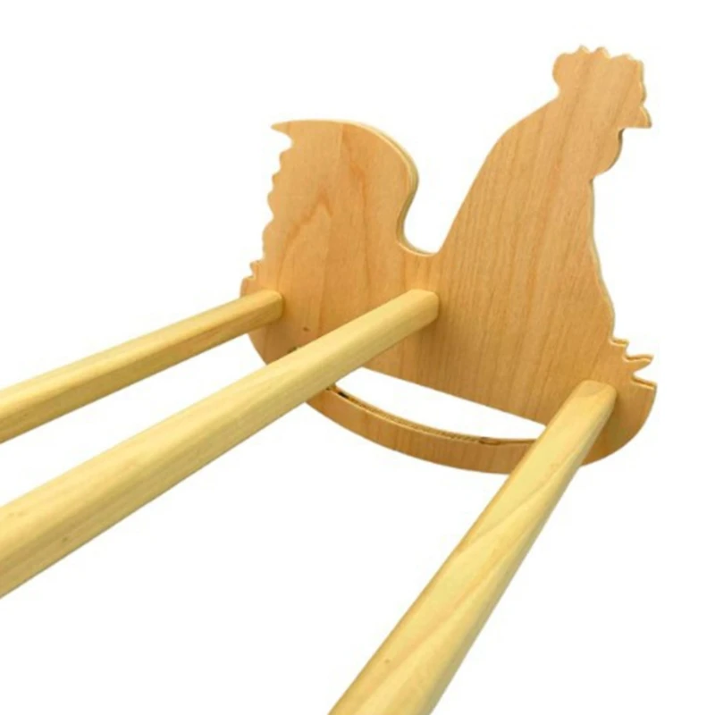

Coop Chicken Rocking Roosting Bar Solid Strong Natural Wooden Swing Ladder Perch