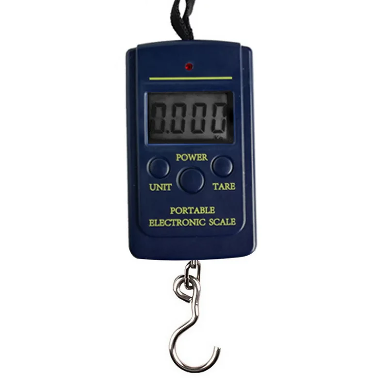 blue 40kg 100 г/40 кг цифровые весы для багажа с ЖК-дисплеем новые портативные мини электронные карманные портативные весы для путешествий - Цвет: blue 40kg