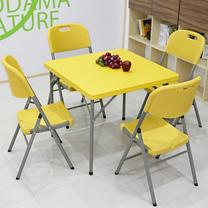 저렴한 F86 접이식 테이블 홈 식탁 심플 스퀘어 테이블 야외 휴대용 스퀘어 마작 테이블 심플 테이블 * 의자 제외!