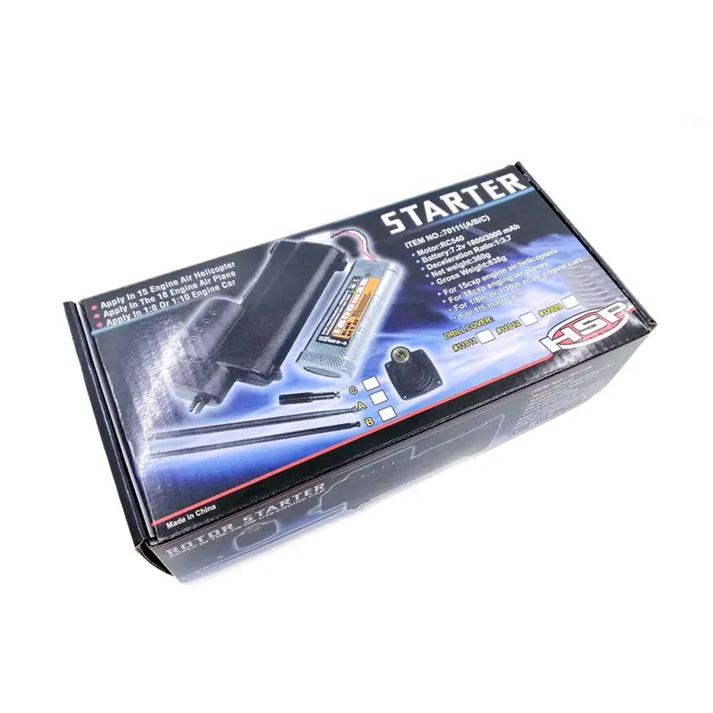 

70111A ELECTRIC POWER STARTER Vertex 16/18/21 For 1:10 Engine RC 540 Motor Car