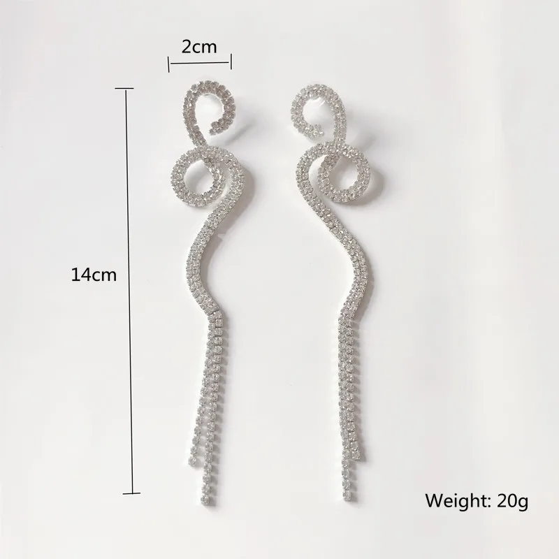 Женские Висячие серьги с длинной кисточкой глянцевый золотистый Серебристый