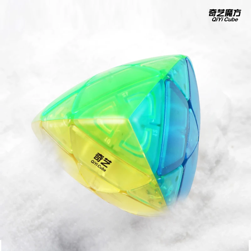QIYI прозрачный кубик Mastermorphix 3x3x3 Zongzi Скорость для магической головоломки антистресс Neo Cubo Magico Детские шарики
