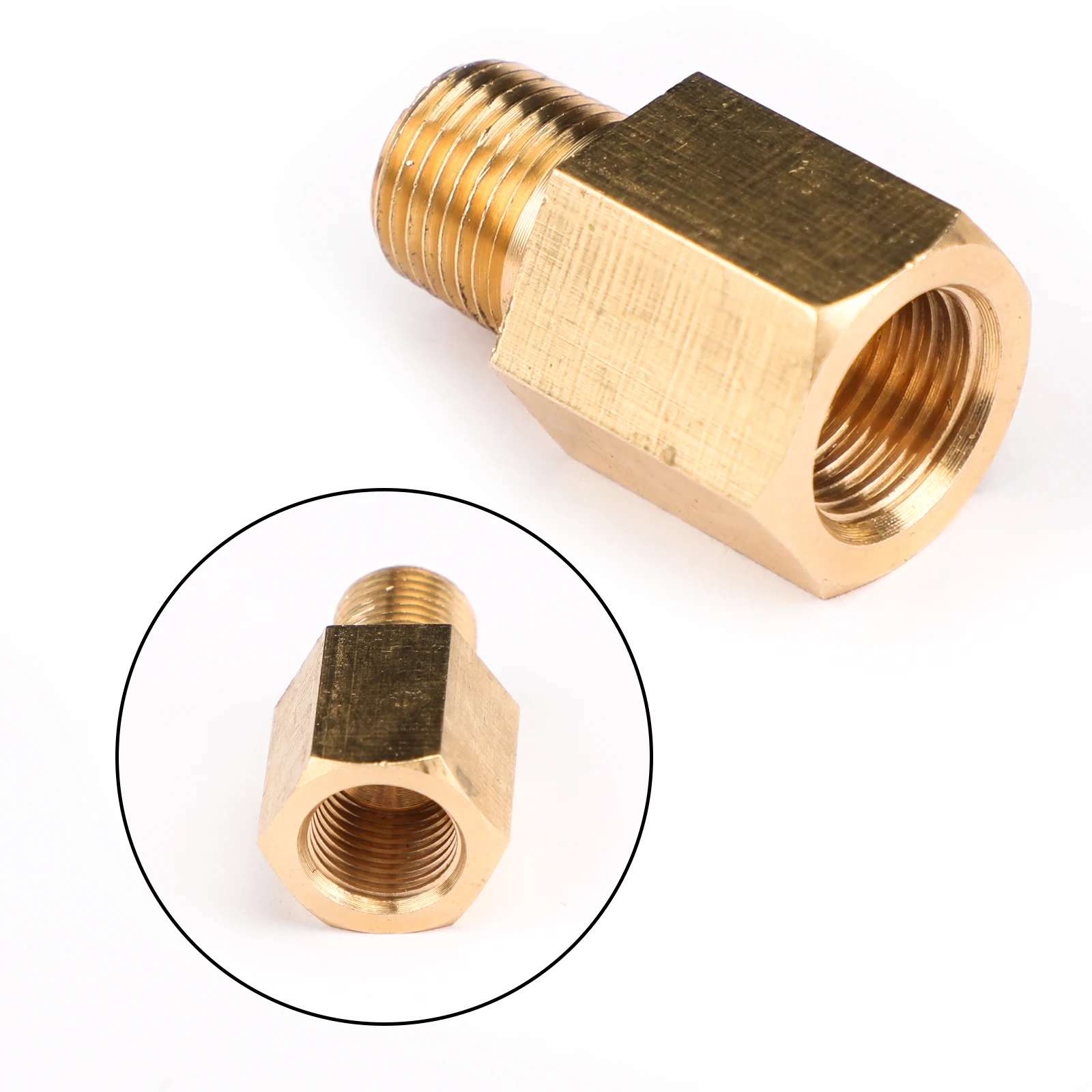 

Artudatech 1/8 NPT Female To 1/8 BSPT Male Adapter Gauge Sensor Thread Oil Pressure Adapter Car Accessories