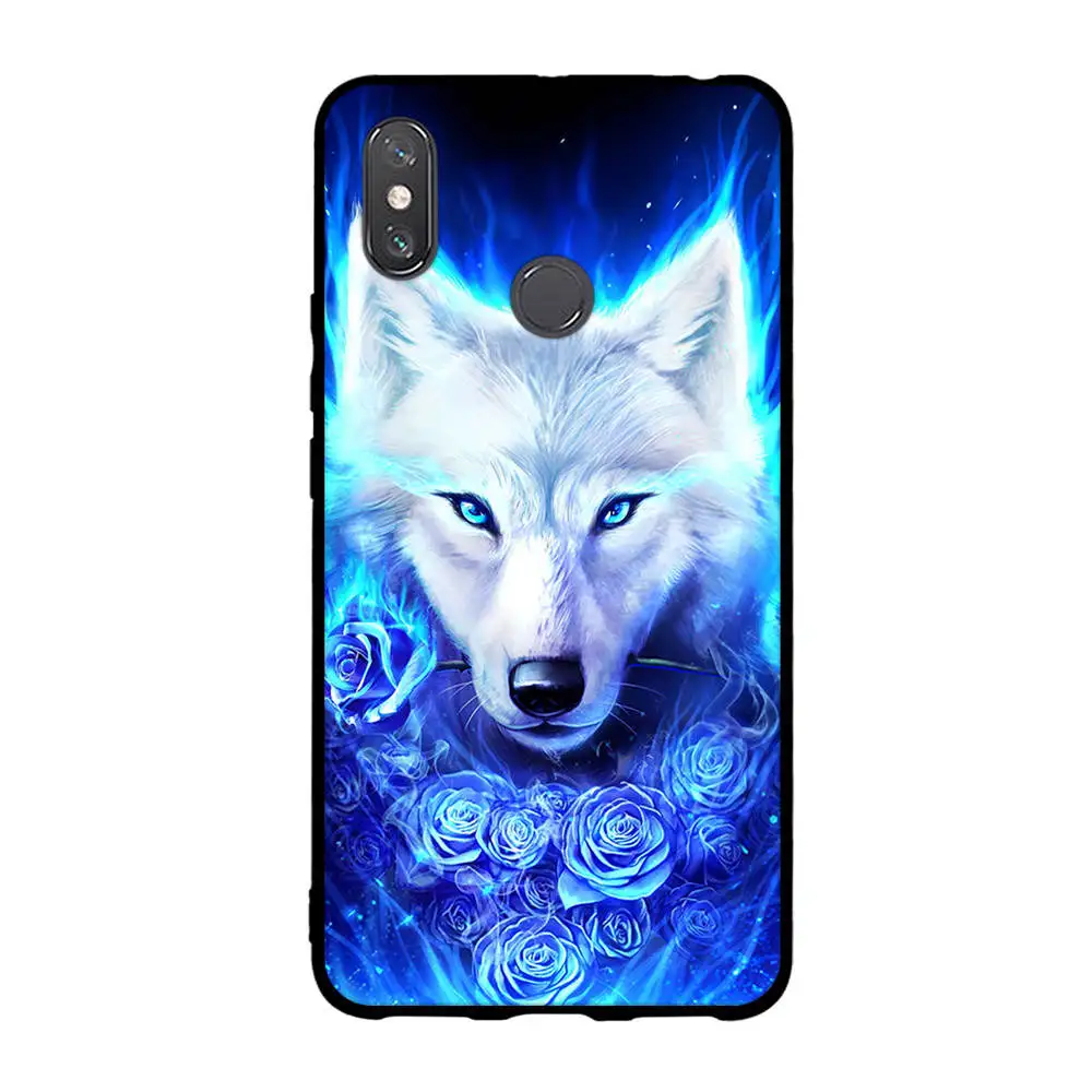 Чехол для Xiaomi Mi Max 3 силиконовый чехол из ТПУ Mix 2S мягкий черный милый Для Max3 Mix2S