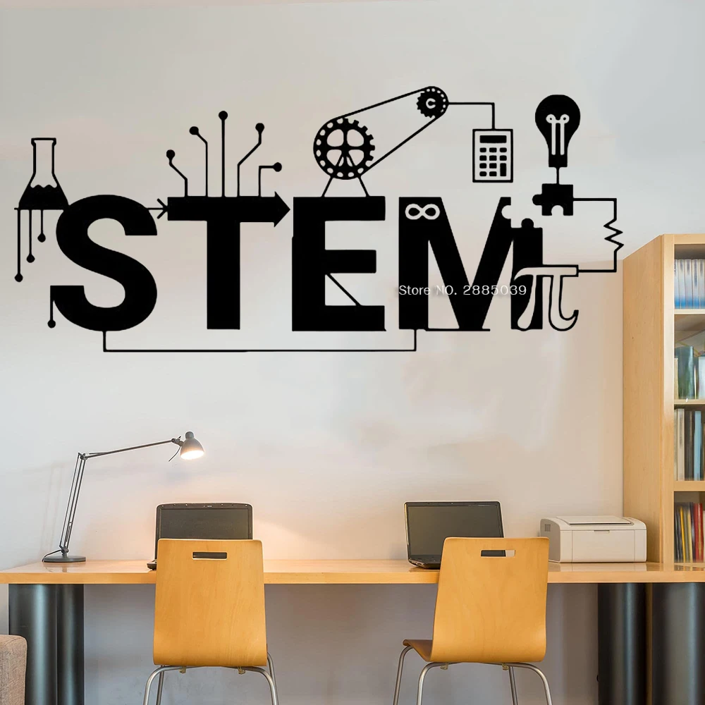 Стебель стикер на стену виниловая научная наклейка технология искусство Дизайн