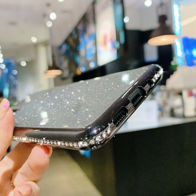С сияющими блестками чехол для Samsung Галактики A11 A21S A31 A41 A51 A71 A12 A42 A02 A32 A52 A72 5G M11 M21 M30S