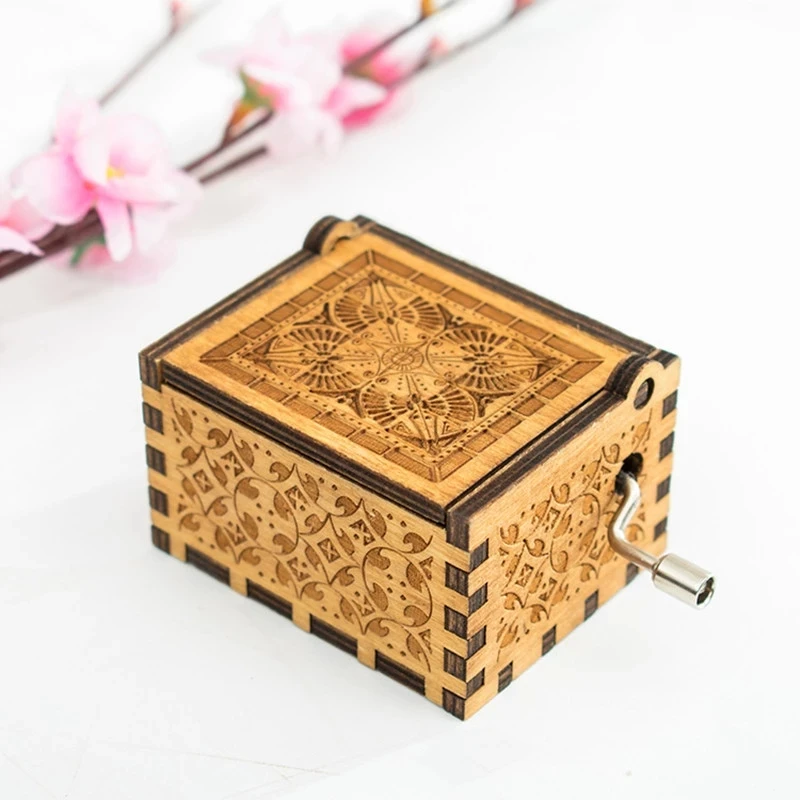 Anime Retro Tsukino Usagi Moon Crystal Theme Handmade Engraved Wooden Music Box Crafts Cosplay Prop Gift Girl Party | Тематическая