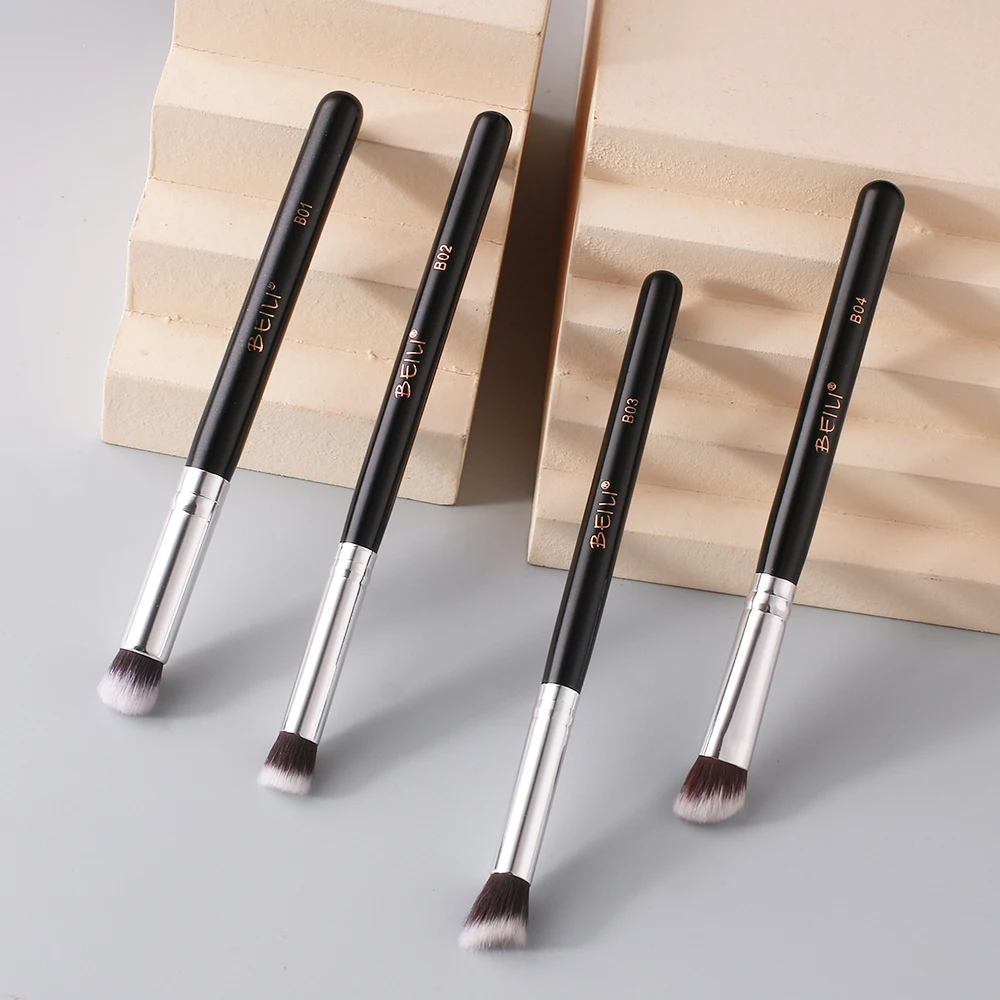 Набор кистей для макияжа BEILI 4 шт./3 шт. профессиональные кисти теней детальный