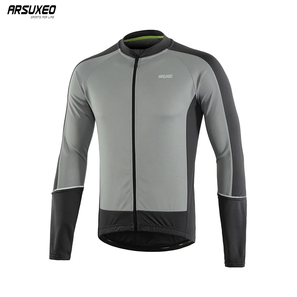 

ARSUXEO Men's Long Sleeve Cycling Jersey Spring Autumn Downhill MTB Mountain Bike Shirts Bicycle Clothing Quick dry 6033