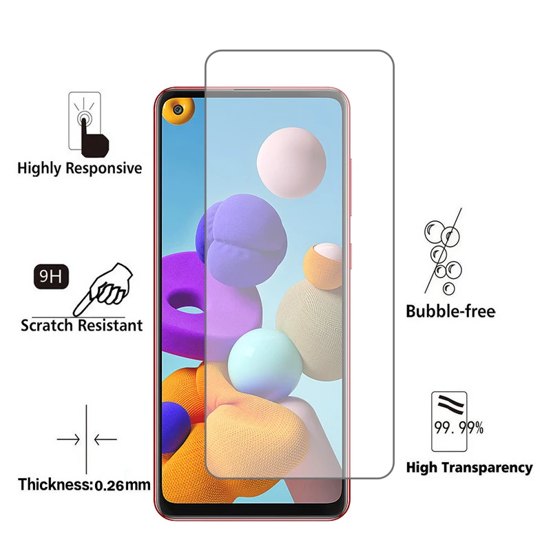 Закаленное стекло для объектива камеры 2 в 1 Samsung Galaxy A21s M-A217F A50 A30 A40 A51 A71 задняя