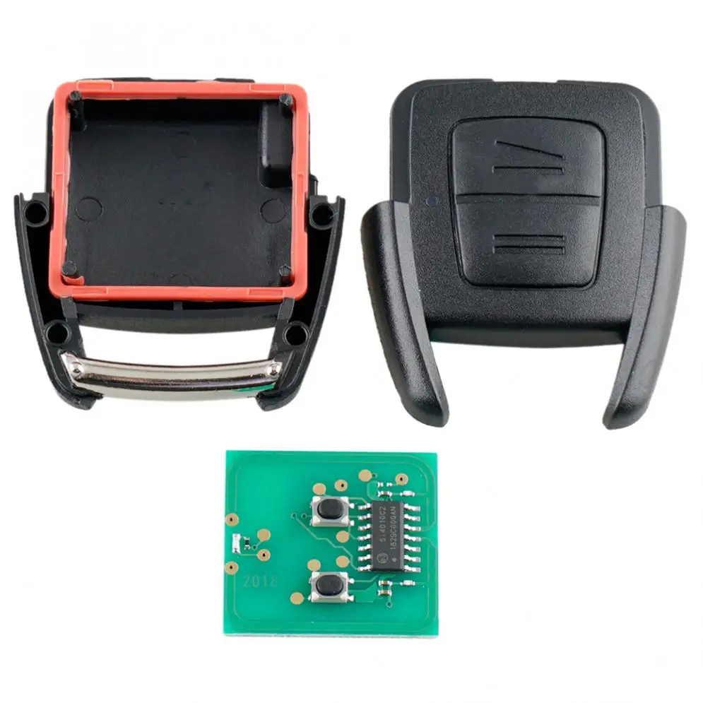 433 МГц 2 кнопки дистанционного ключа автомобиля с чипом ID40 и лезвием HU43