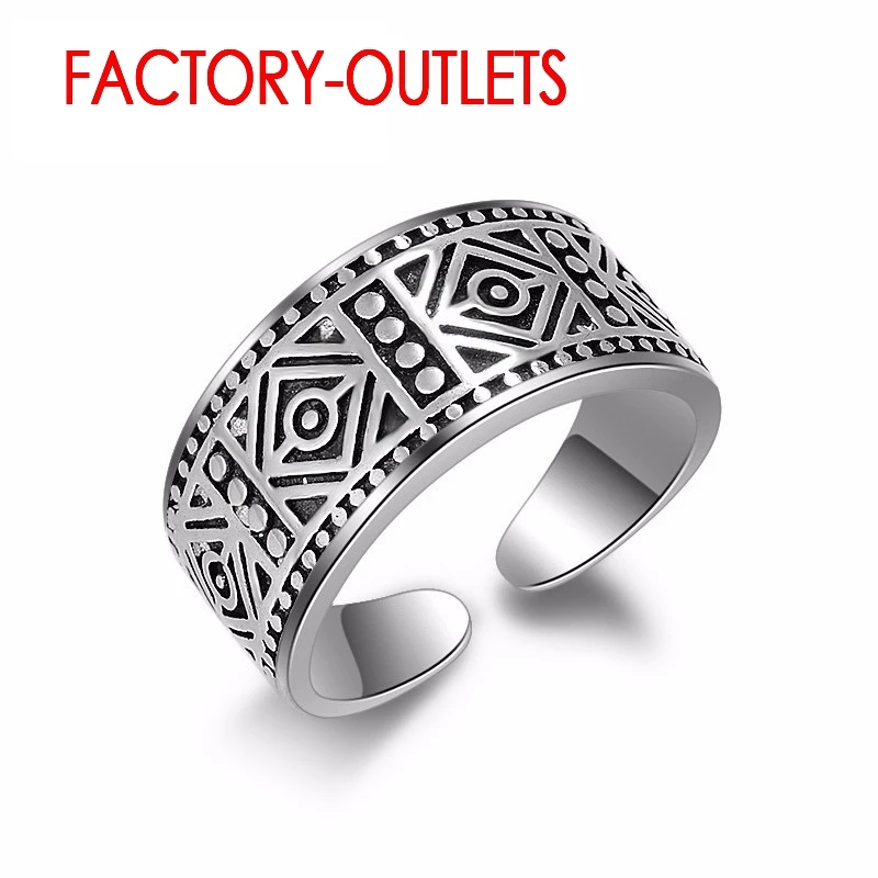 925 Sterling Silver New Arrival Engagement Anniversaty Ring Fashion Jewelry Classic Antique Style Women Girls Wholesale
