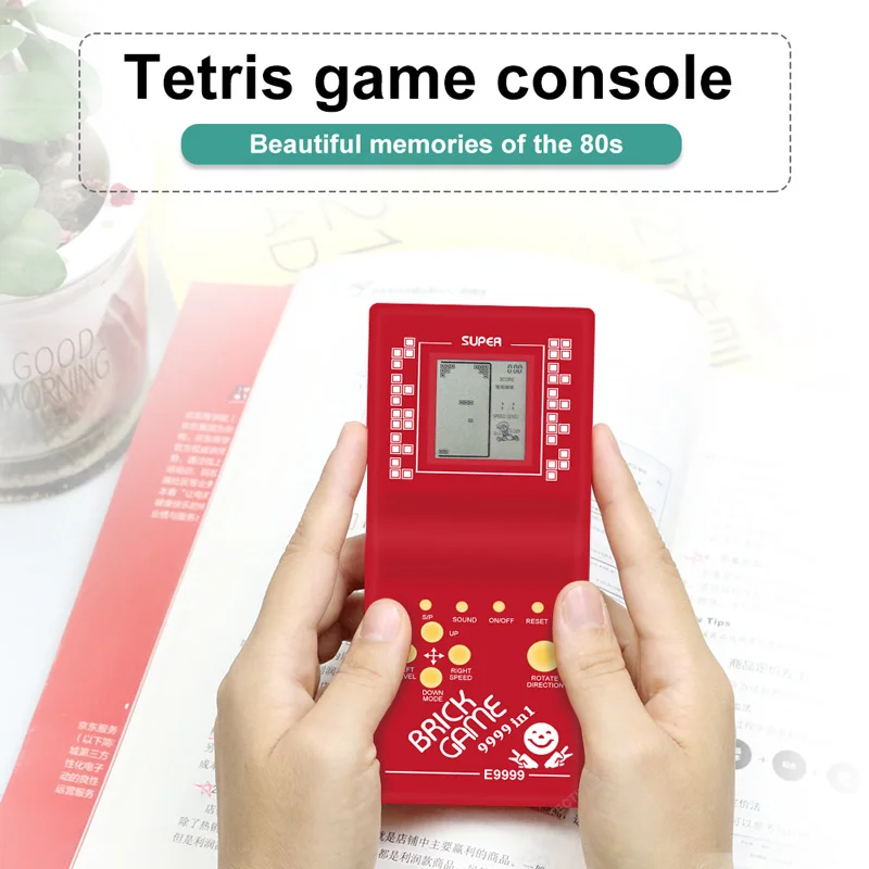 Портативный игровой плеер Tetris с ЖК дисплеем электронные игровые игрушки