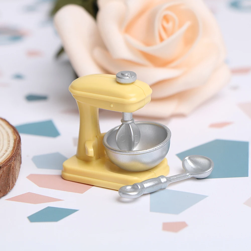 1:12 Мини-блендер для кукольного домика декорирования кухни Миниатюрные аксессуары для кукольного дома Симуляционная модель деревянного миксера Игрушка.