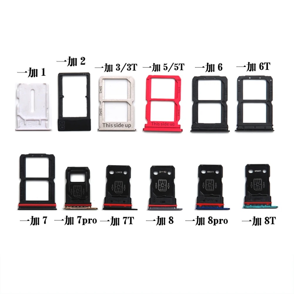 

Netcosy Black SIM Card Tray Replacement Parts SIM Card Slot Tray Holder For Oneplus 5 A5000 5T A5010 6 A6000 6T A6010 7 Pro X