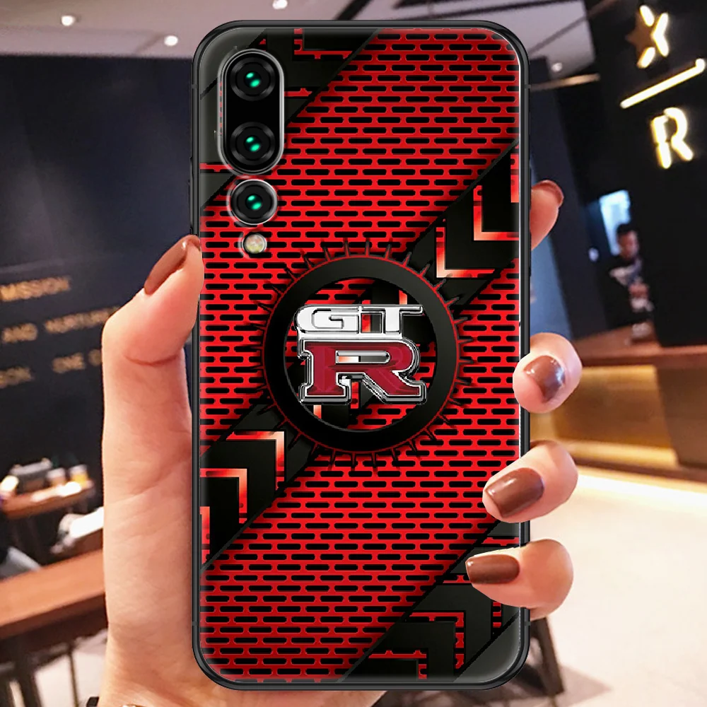 Спортивный GTR чехол для телефона с логотипом автомобиля Huawei P Mate P10 P20 P30 P40 10 20 Smart Z