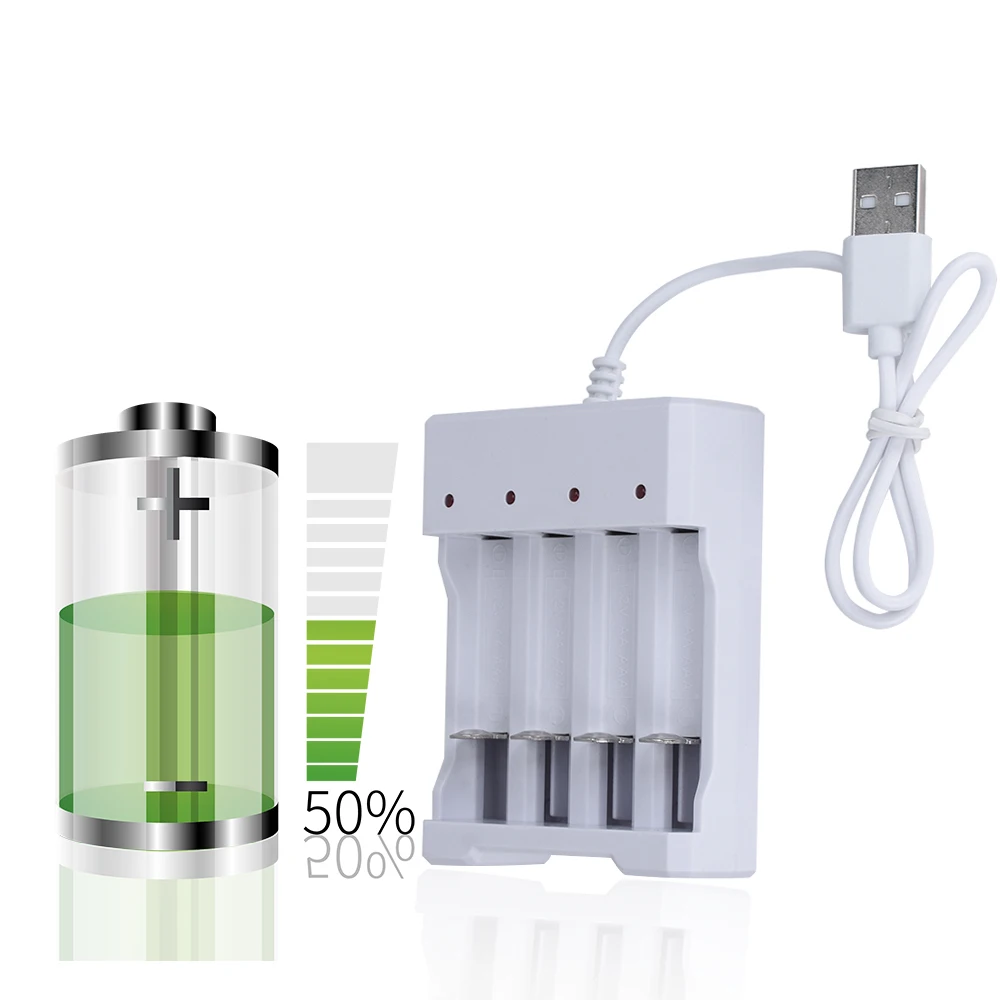 Универсальный USB Выход 3 / 4 Слот Батарея Зарядное устройство адаптер для зарядное