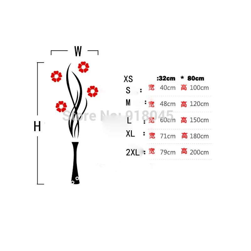 Сливовая ваза акриловые 3D настенные наклейки для гостиной ТВ фон DIY