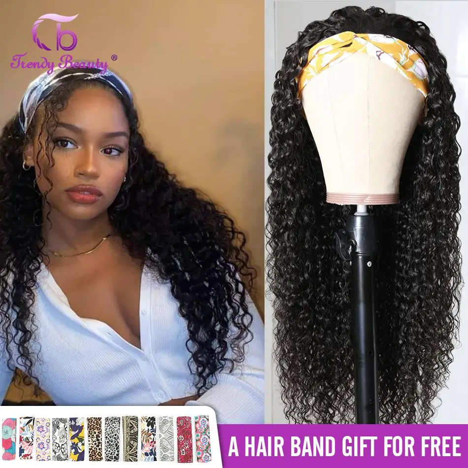 Brazilian Kinky Curly Headband Wig 8