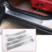 for maserati levante 2016 2019 car door sill strip scuff plates protector cover trim stainless steel auto accessories with logo