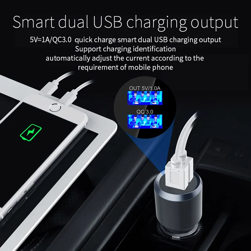 Цифровой автомобильный радиопередатчик JaJaBor QC3.0 FM-передатчик Bluetooth комплект