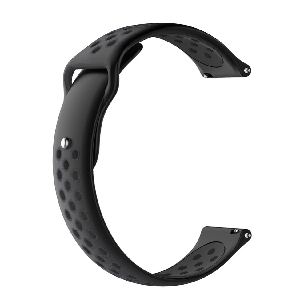 Аксессуары для Garmin Forerunner 645 музыка/245 м силиконовый ремешок-браслет для vivoactive 3 Музыка/огнеупорные часы браслет разноцветный ремень - Цвет: black