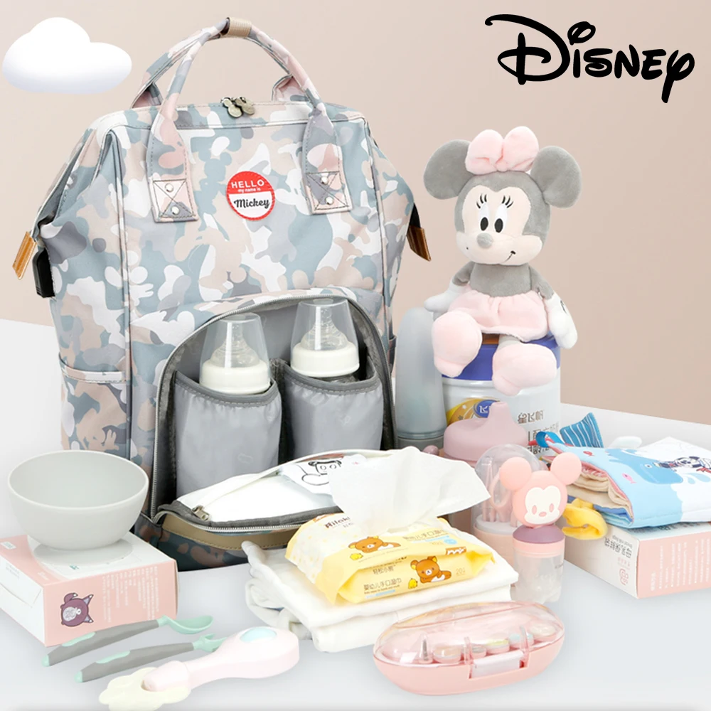 

Disney diaper bag bag bag, Mommy bag, USB interface, Mommy bag, baby cart waterproof bag