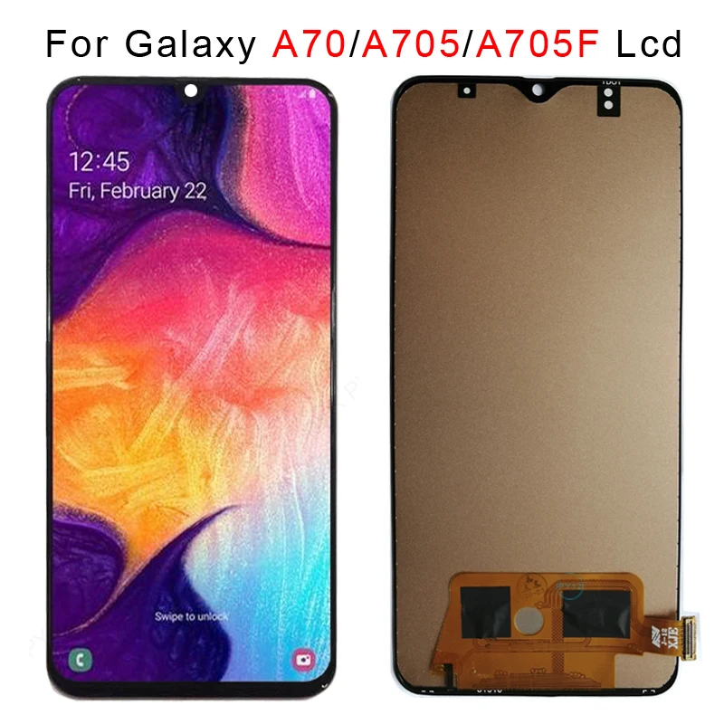 ЖК дисплей AMOLED TFT для SAMSUNG Galaxy A70 A705 с сенсорным экраном и дигитайзером в сборе 2019