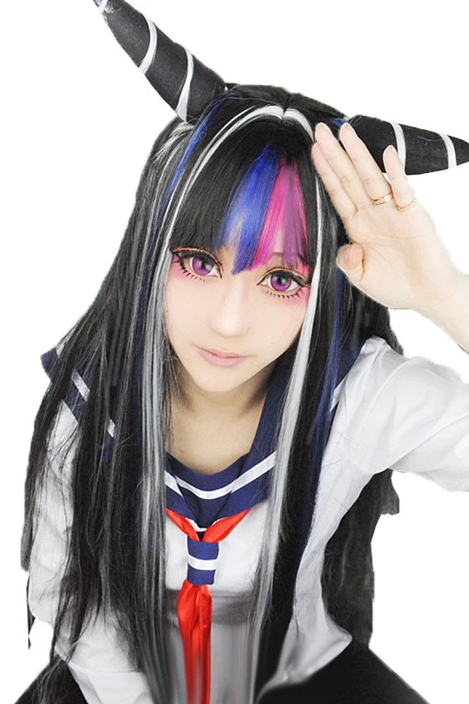 Парик для косплея миоды Ибуки из данганронпа термостойкие синтетические волосы