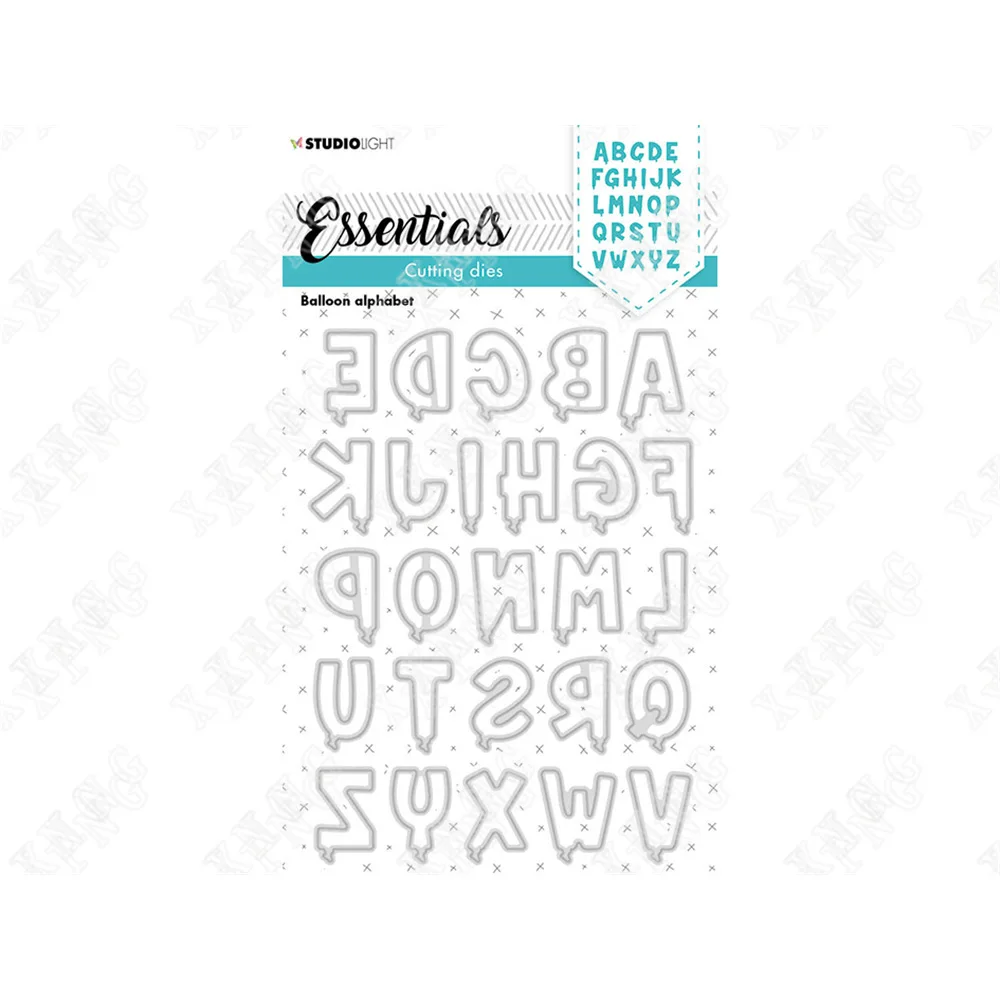 

Balloon Alphabet Arrival New Metal Cutting Dies Scrapbook Diary Decoration Stencil Embossing Template Diy Greeting Card Handmade