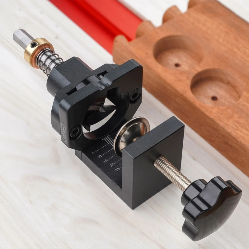 

Adjustable Woodworking Pocket Hole Drill Guide Locator Auxiliary Positioning Hole Puncher Tool