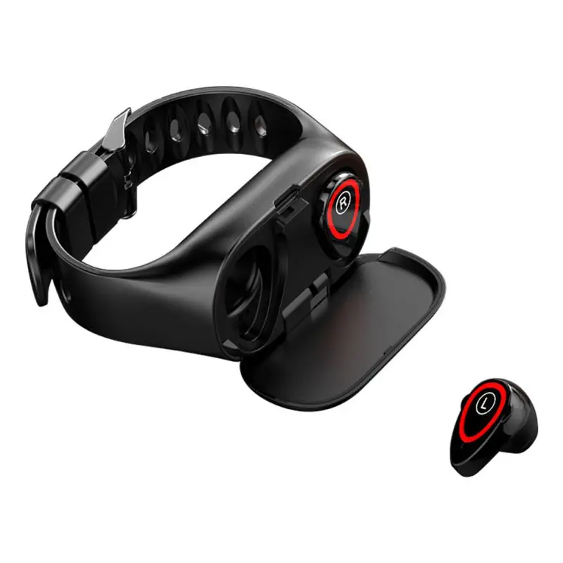M1 Dual Bluetooth 4 2 гарнитура умный Браслет пульсометр измеритель артериального