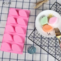 jo life 10 cavity diy tree leaves baking mould cake decorating tools 3d chocolate soap silicone mold