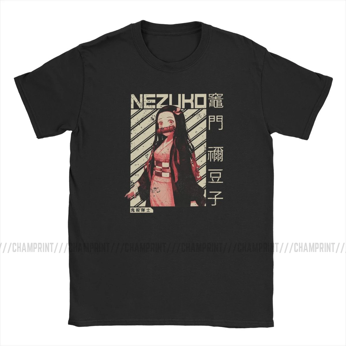Demon Slayer Nezuko Kimetsu No Yaiba аниме футболка для мужчин креативная хлопковая футболка футболки с коротким рукавом топы с принтом