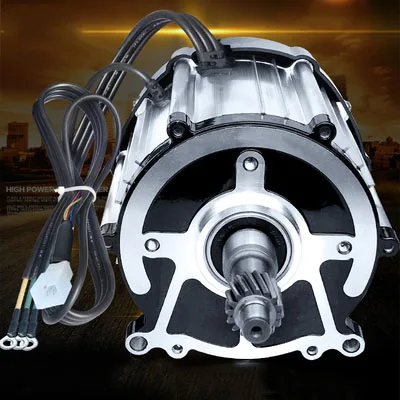 

DC48/60/72V1800W3200RPM Differential brushless motor.electric bicycle bldc engine.5 holes 16 teeth,Hall feedback,DIY Accessories