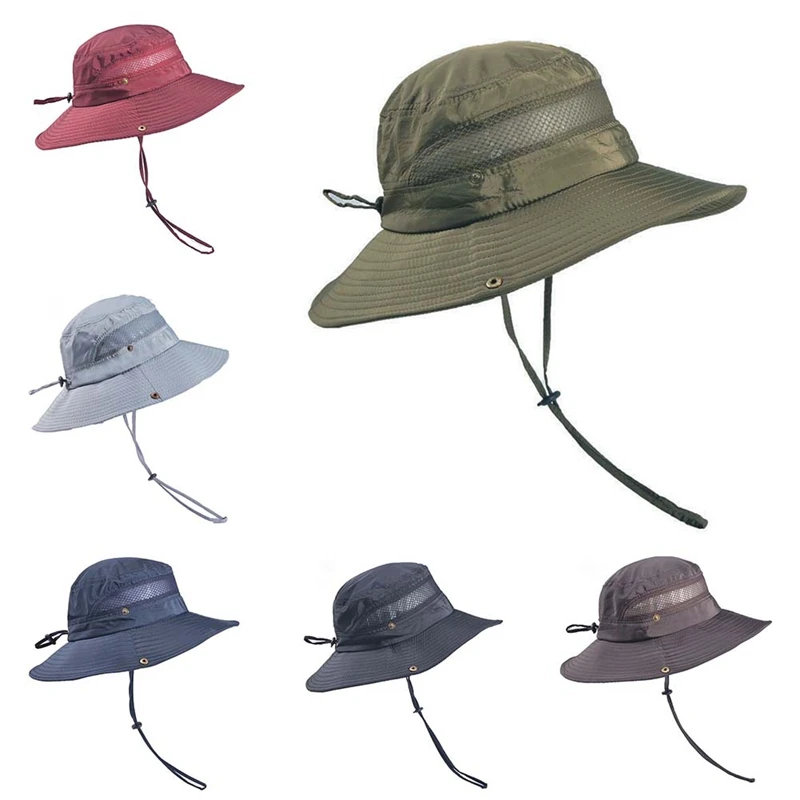 Шляпа от солнца для мужчин и женщин летняя Панама с защитой УФ-лучей походов