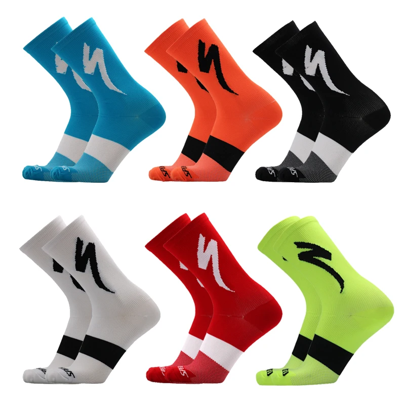 

2 Pairs Men's and Women's Cycling Socks Sweat Absorbing Outdoor Sports Running Mountaineering Camping Basketball Accessories