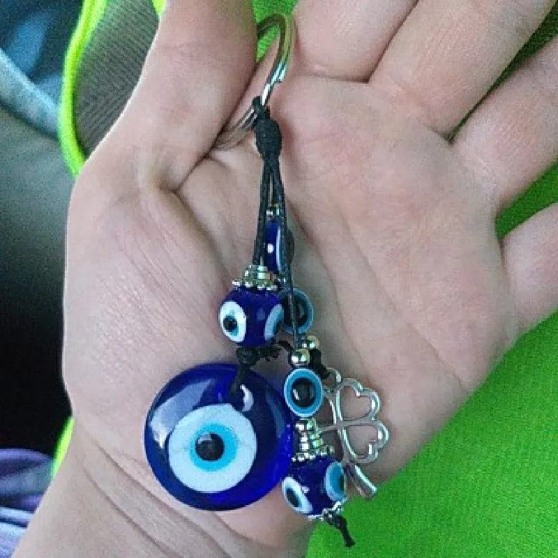 Брелок модный брелок в форме клевера из сплава для автомобиля ювелирный кулон с