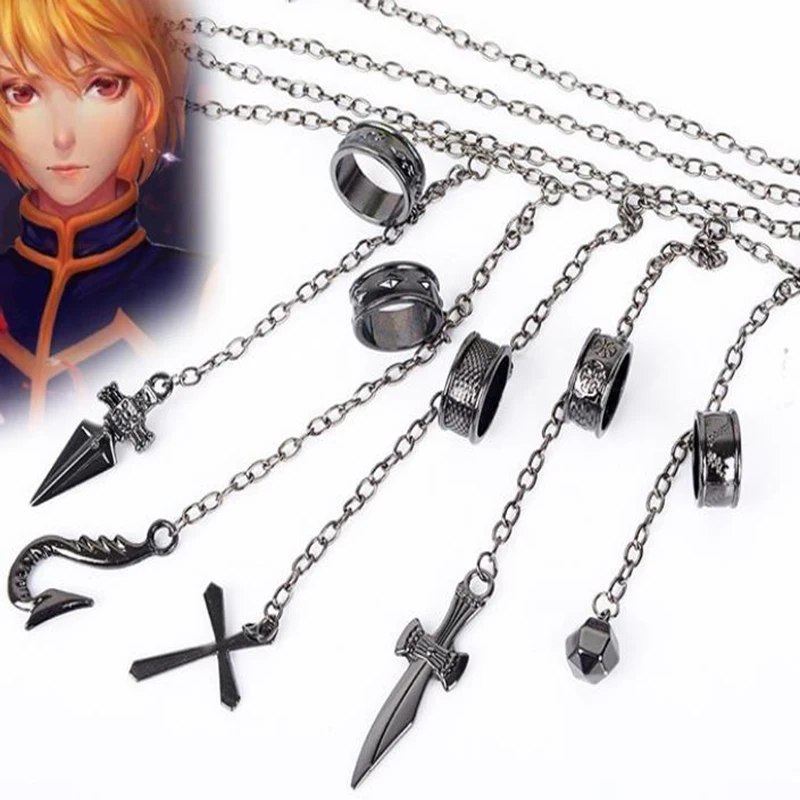 1 комплект Аниме Hunter X Kurapika реквизит для костюма косплея металлическое кольцо