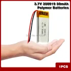 3,7 в 50 мАч 350919 литий-полимерный литий-ионный перезаряжаемый аккумулятор для Bluetooth-гарнитуры и массажа селфи-палка умные часы