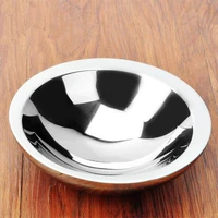 stainless steel mixing bowls non slip double layer thickened nesting mixing plate for salad fruit storage kitchen cooking baking