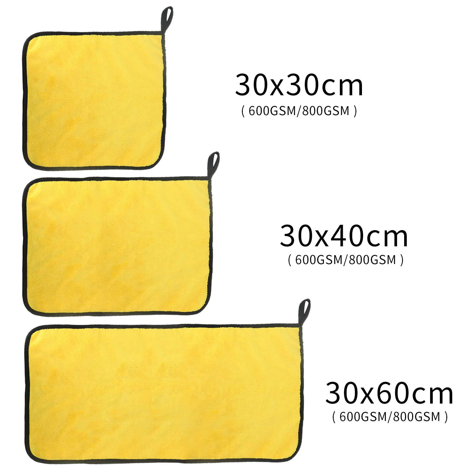 Утолщенные тряпки для мытья автомобиля из микрофибры и кораллового флиса