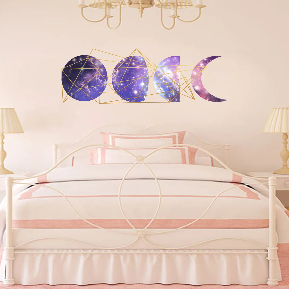 

Wall Sticker Planet Transformation Pattern PVC Self-Adhesive Removable Stickers Living Room Decorative Wallpaper Home Decor