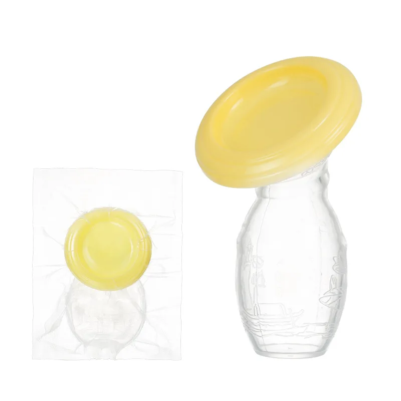 

100ml Silicone Manual Breast Pump Accessories Maternal Milk Collector Holder Baby Breastfeeding Bottle Puerperal Nursing Pump
