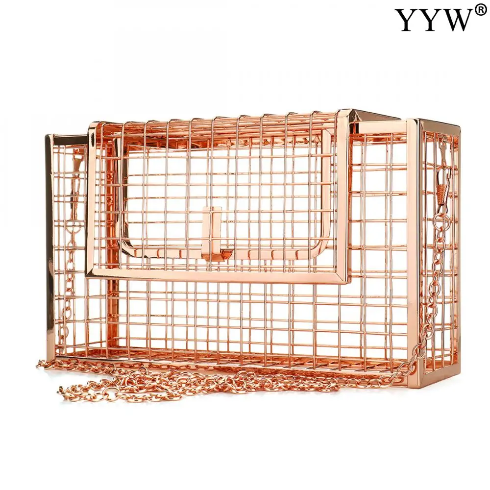 Сумка кросс-боди Женская квадратная модный саквояж в клетку для птиц клетка