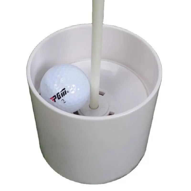 

Golf Putting Green Backyard Plastic Practice Hole Cup Flag Stick Flag Stick Pitch Golf Equipment White With 4 Holes