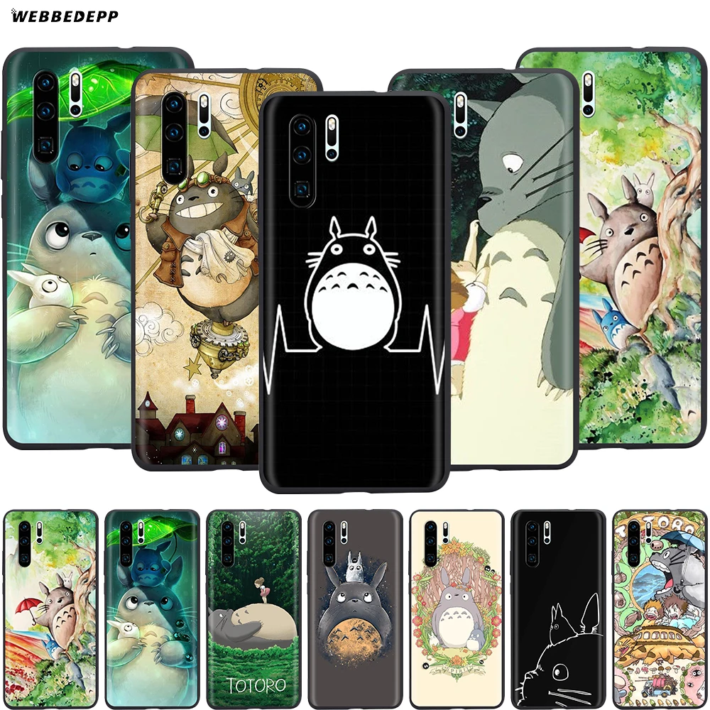 Webbedepp Spirited Away Totoro чехол для Huawei P8 P9 P10 P20 P30 Lite Pro P Smart Z 2019 Mini|Бамперы| |