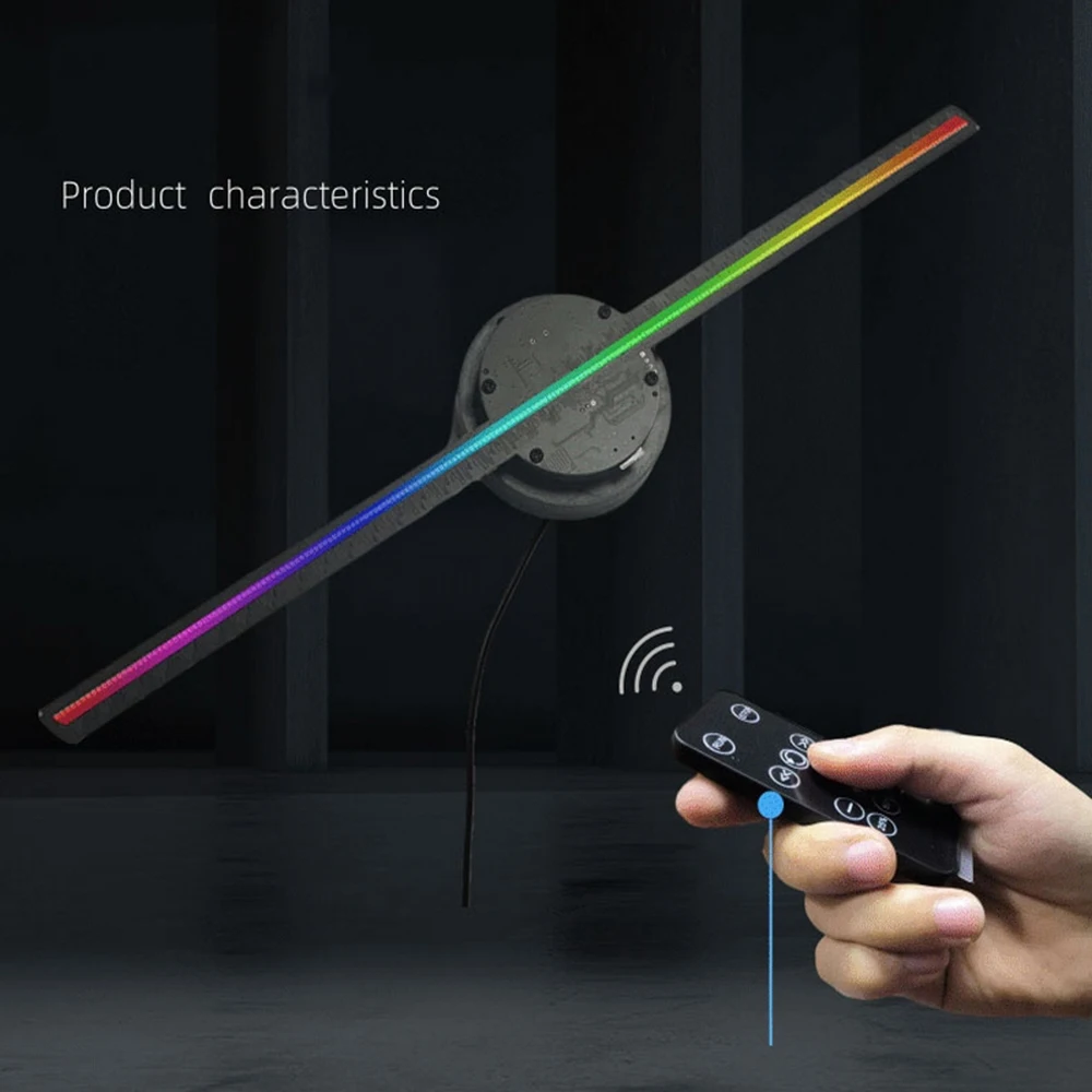 СВЕТОДИОДНЫЙ 3D Wi Fi вентилятор голограмма проектор голографический рекламный