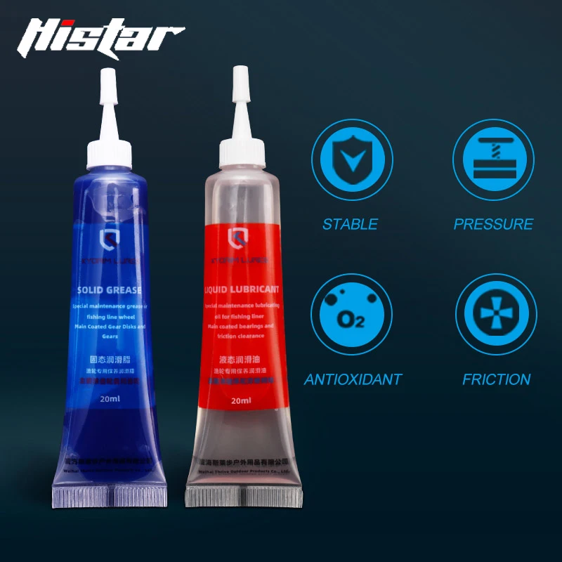 

HISTAR 20ML Lubricant Oil And Grease For Baitcasting Spinning Fishing Reel Metal Sprocket Bearing Maintenance Fishing Tool