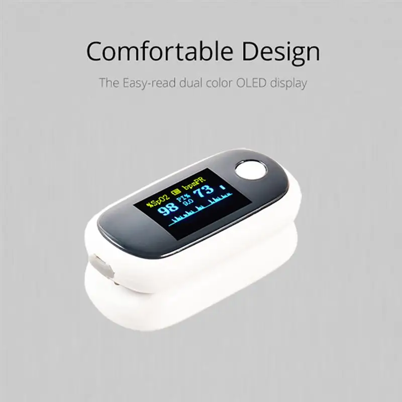 

Medical Portable Finger Pulse Oximeter Blood Oxygen Heart Rate Saturation Meter OLED Oximetro De Dedo Saturometro Monitor